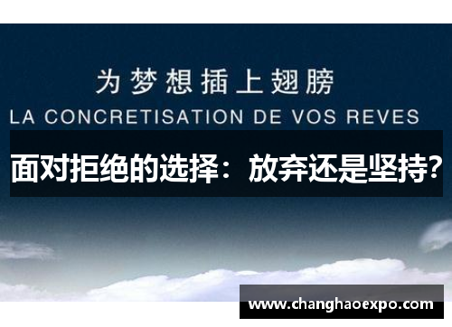 面对拒绝的选择：放弃还是坚持？